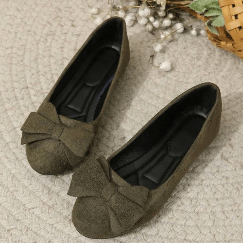 Ceres | Chaussures Élégantes et Confortables Avec Détail Nœud Pour Femme | Plates - Looksy