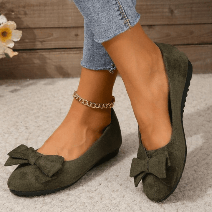 Ceres | Chaussures Élégantes et Confortables Avec Détail Nœud Pour Femme | Plates - Looksy