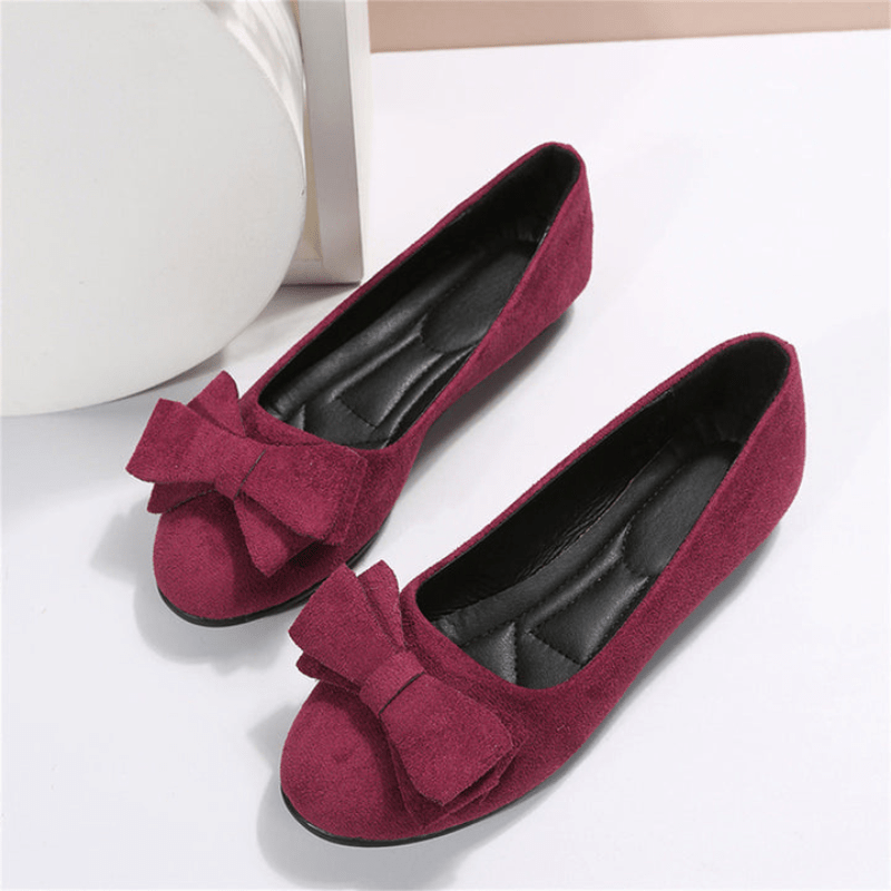 Ceres | Chaussures Élégantes et Confortables Avec Détail Nœud Pour Femme | Plates - Looksy