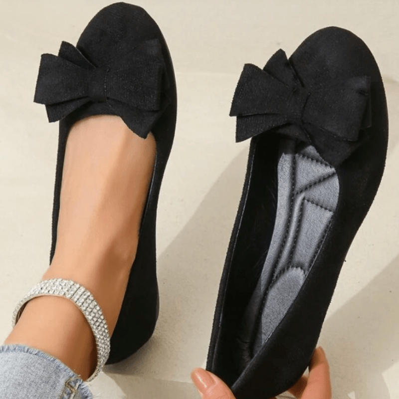 Ceres | Chaussures Élégantes et Confortables Avec Détail Nœud Pour Femme | Plates - Looksy