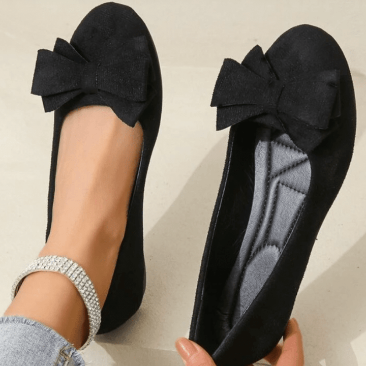 Ceres | Chaussures Élégantes et Confortables Avec Détail Nœud Pour Femme | Plates - Looksy