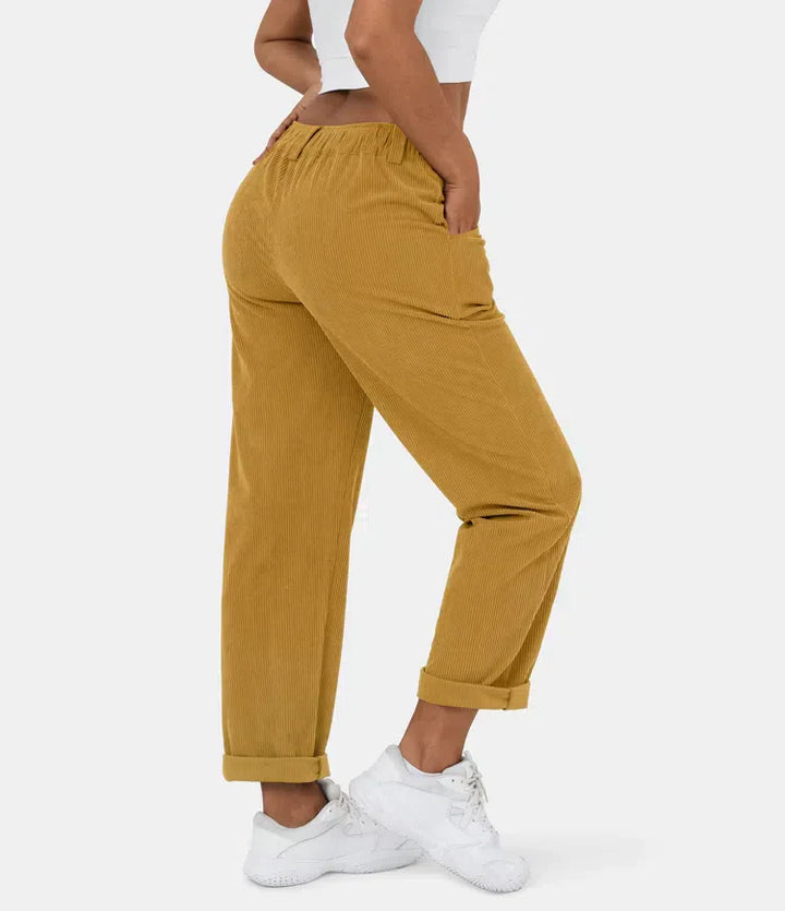 Nadia – Pantalon en velours côtelé femme | Vintage chic et confort absolu