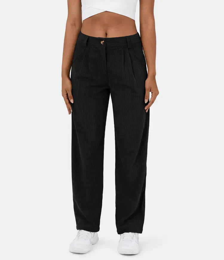 Nadia – Pantalon en velours côtelé femme | Vintage chic et confort absolu