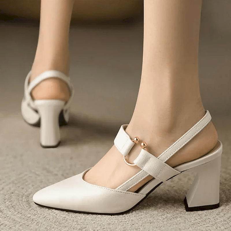 Clothilde | Escarpins Pointus Femme | Bride Arrière - Looksy