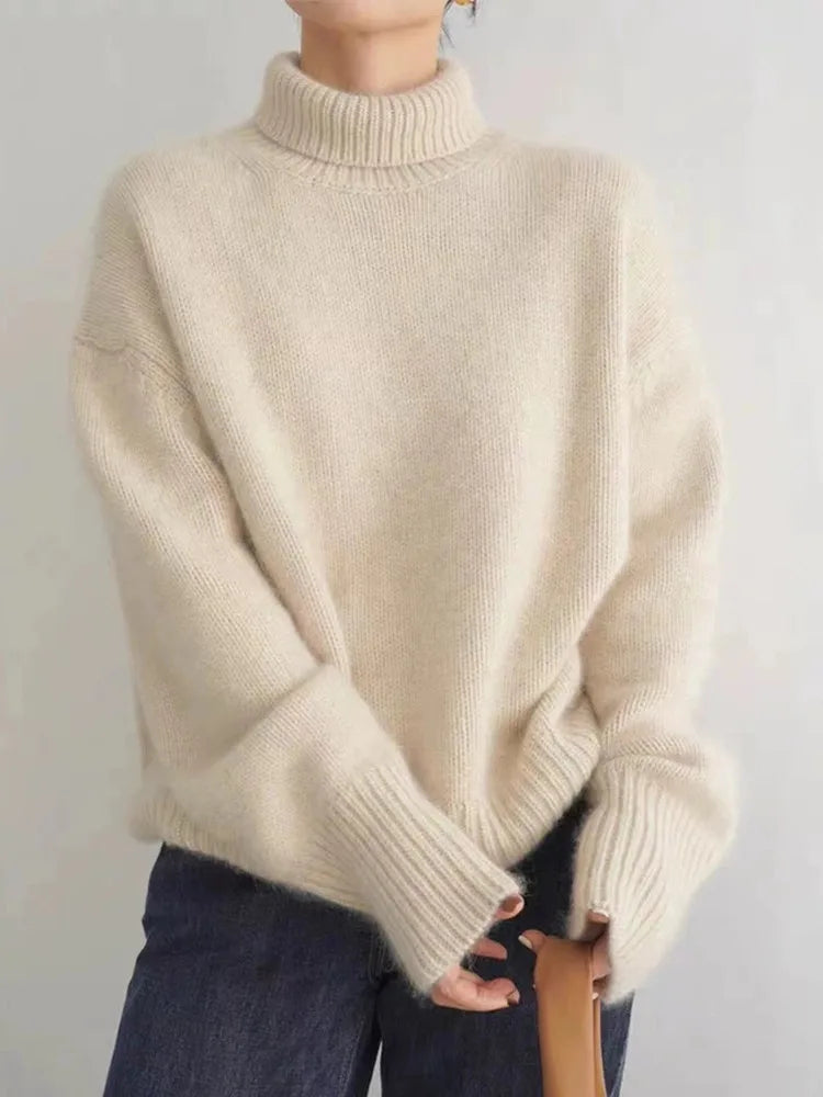 Pull Col Roulé Oversize – Édition Limitée | Chaleur & Élégance Assurées