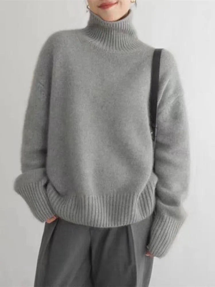 Pull Col Roulé Oversize – Édition Limitée | Chaleur & Élégance Assurées