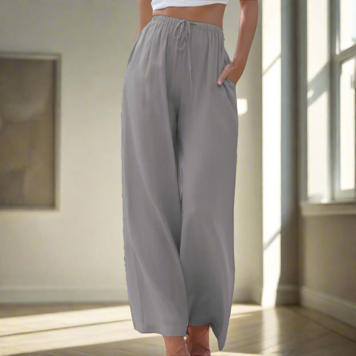 Pantalon Large Fluide : Confort Élégant & Silhouette Longiligne