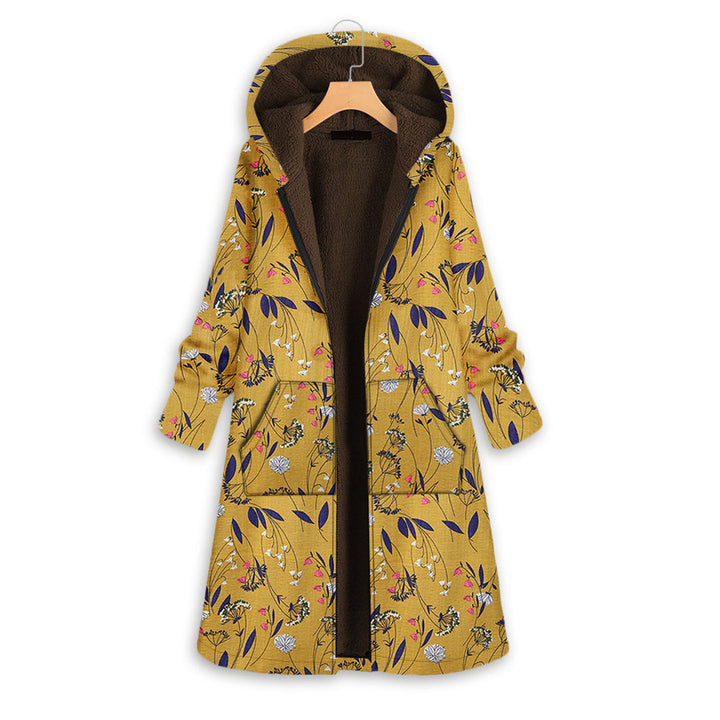 Ava manteau long femme à capuche – chaud, élégant et confortable