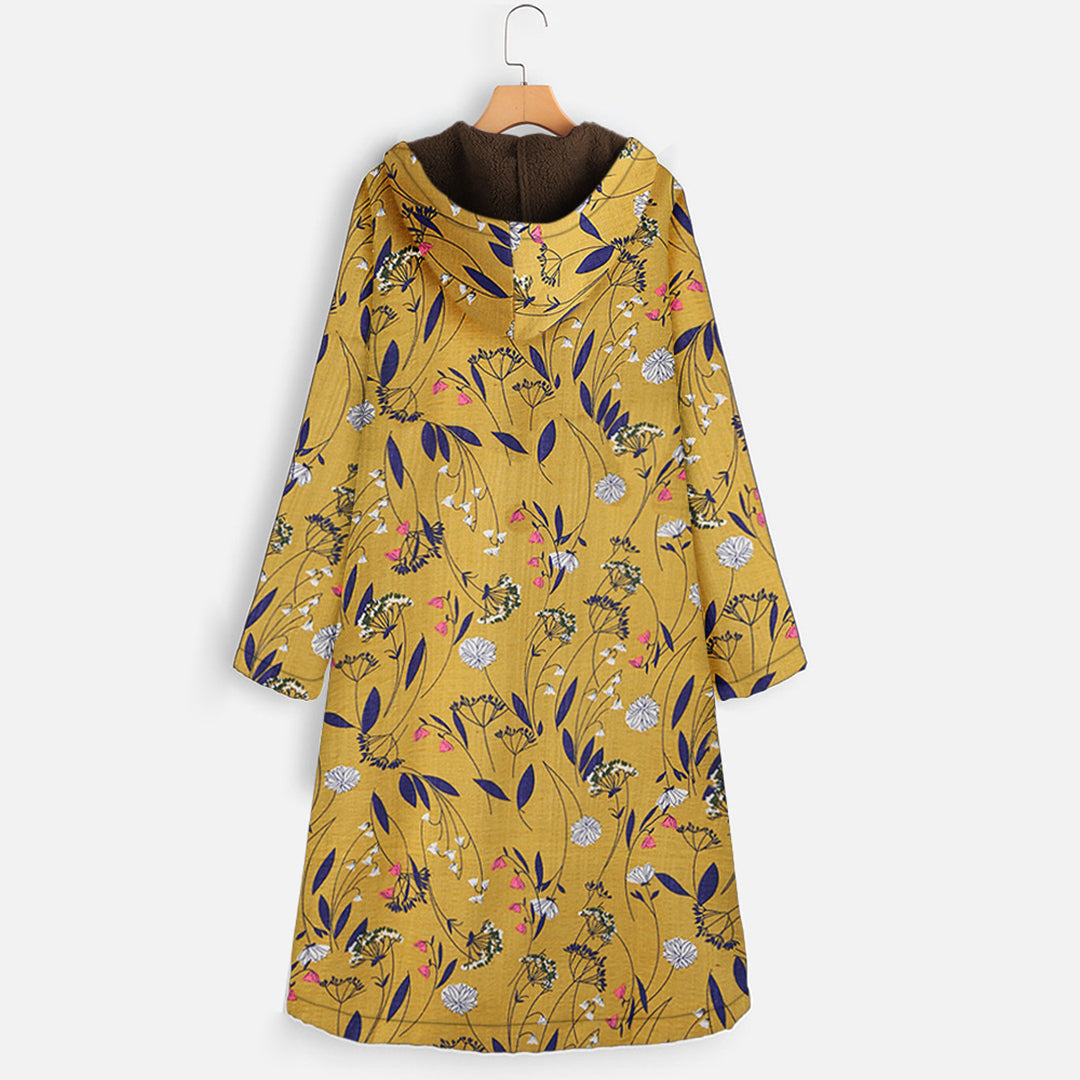 Ava manteau long femme à capuche – chaud, élégant et confortable