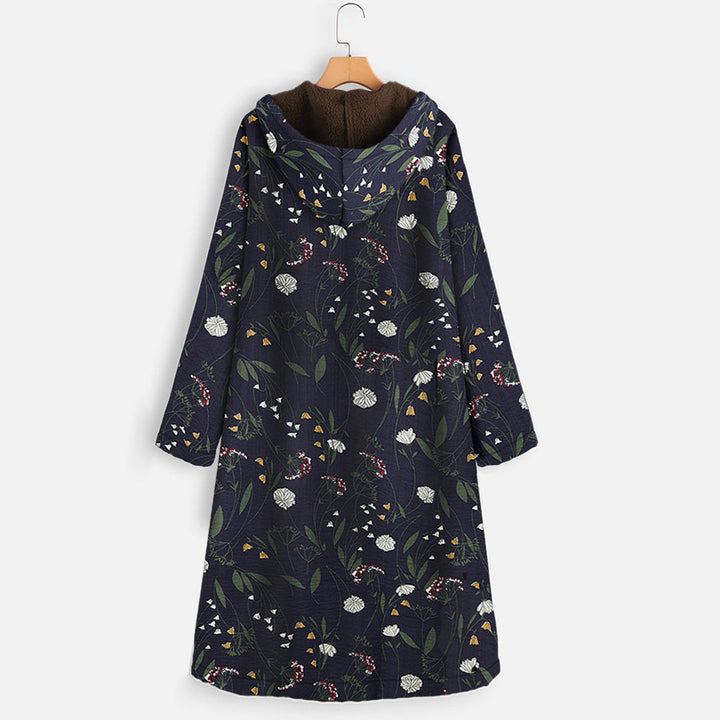 Ava manteau long femme à capuche – chaud, élégant et confortable