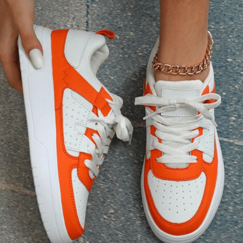 Elfrida | Baskets Décontractées Pastel À Lacets Pour Femme - Looksy