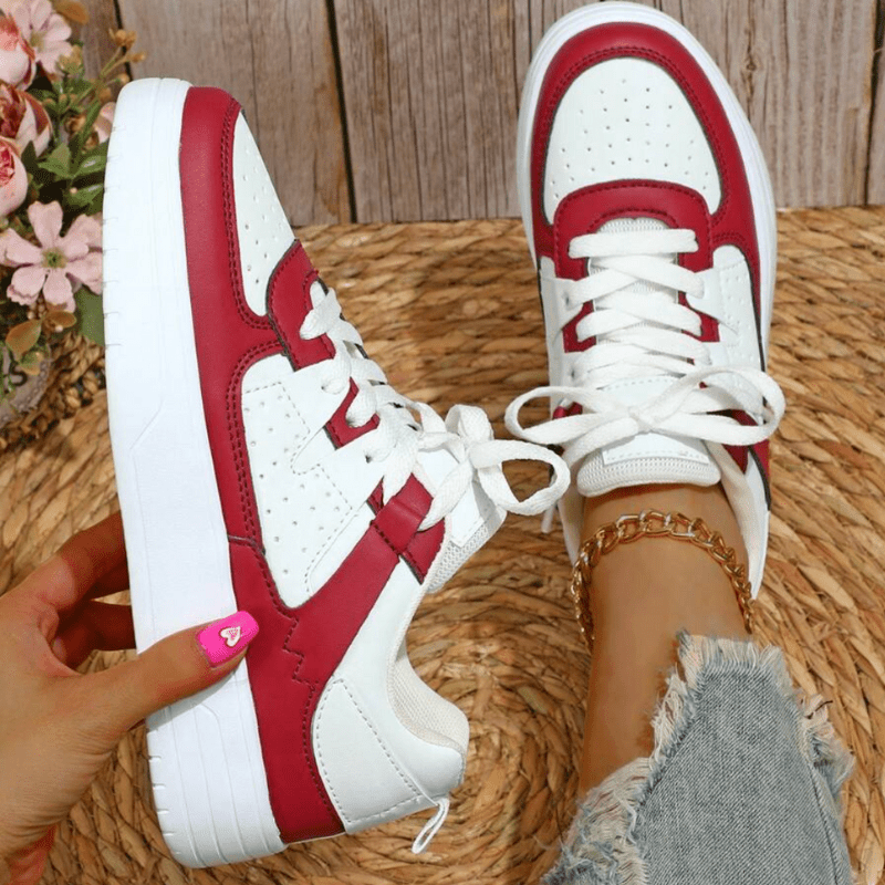 Elfrida | Baskets Décontractées Pastel À Lacets Pour Femme - Looksy