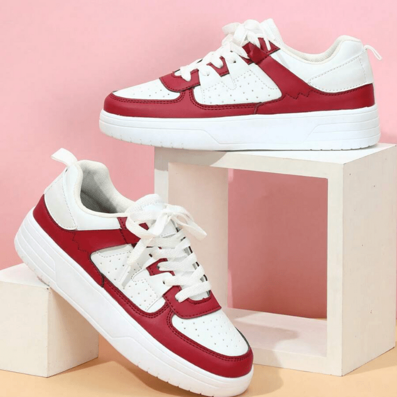 Elfrida | Baskets Décontractées Pastel À Lacets Pour Femme - Looksy