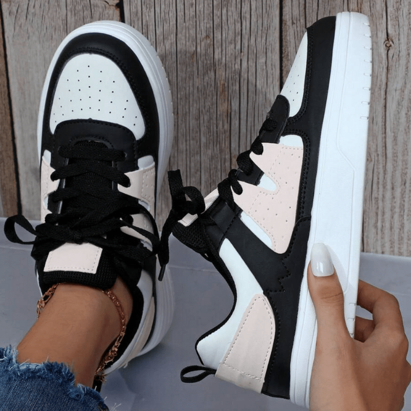 Elfrida | Baskets Décontractées Pastel À Lacets Pour Femme - Looksy
