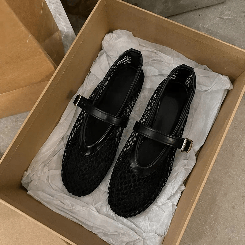 Éloïse | Ballerines En Maille Pour Femme | Élégance D'Été - Looksy
