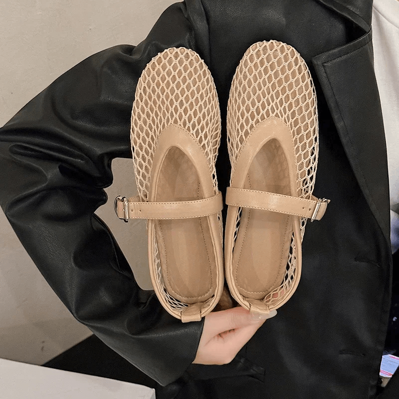 Éloïse | Ballerines En Maille Pour Femme | Élégance D'Été - Looksy