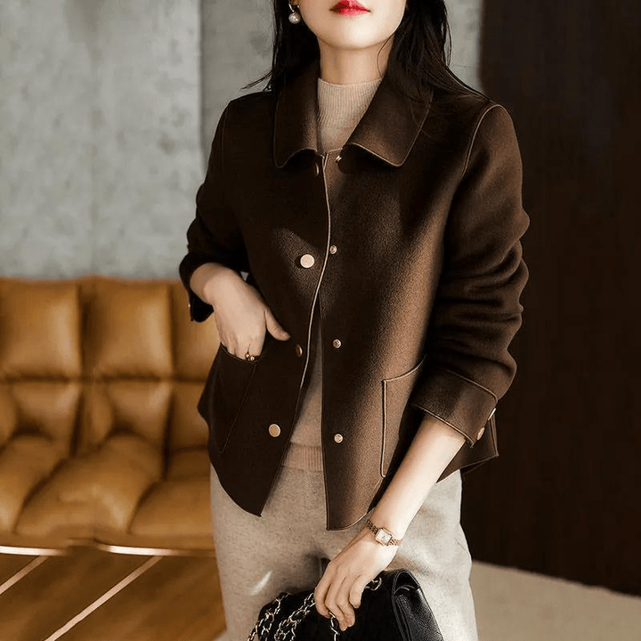 Élora | Veste Élégante Boutonnée Femme | Chaleur d’Hiver - Looksy