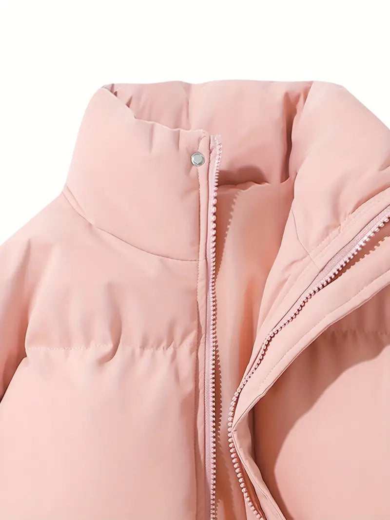 Doudoune Courte Matelassée Rose - Chaleur & Style Hivernal