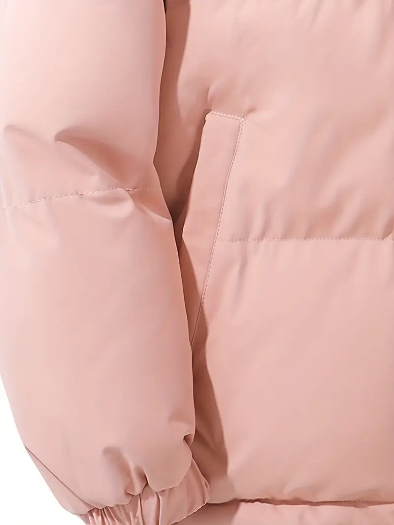Doudoune Courte Matelassée Rose - Chaleur & Style Hivernal