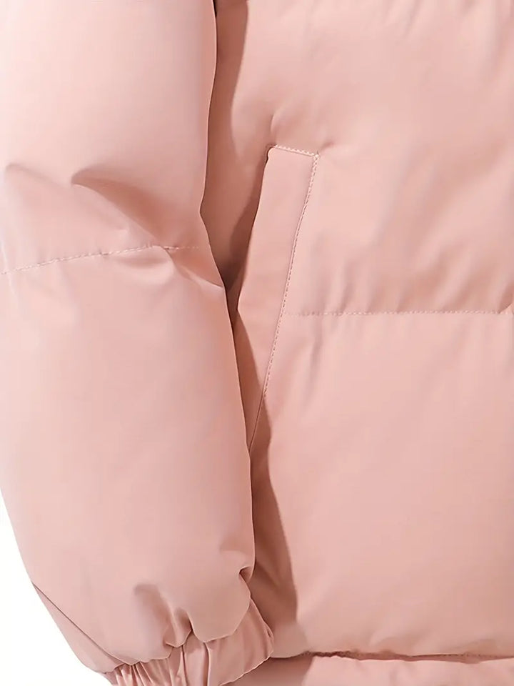 Doudoune Courte Matelassée Rose - Chaleur & Style Hivernal