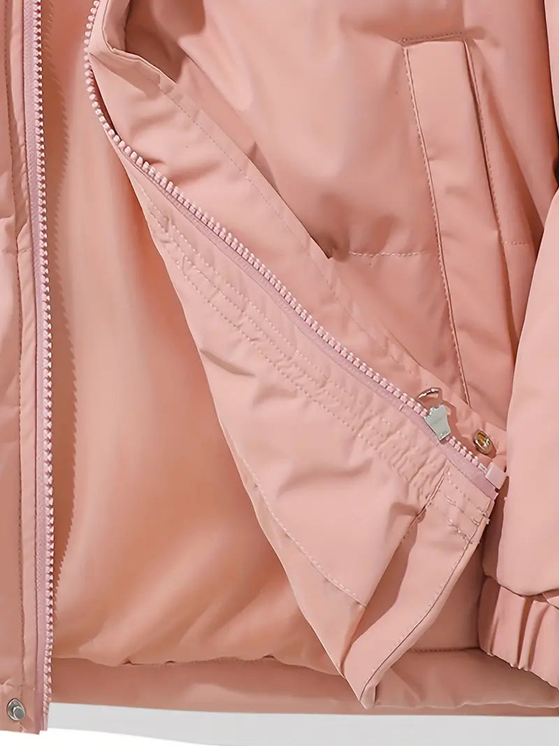 Doudoune Courte Matelassée Rose - Chaleur & Style Hivernal