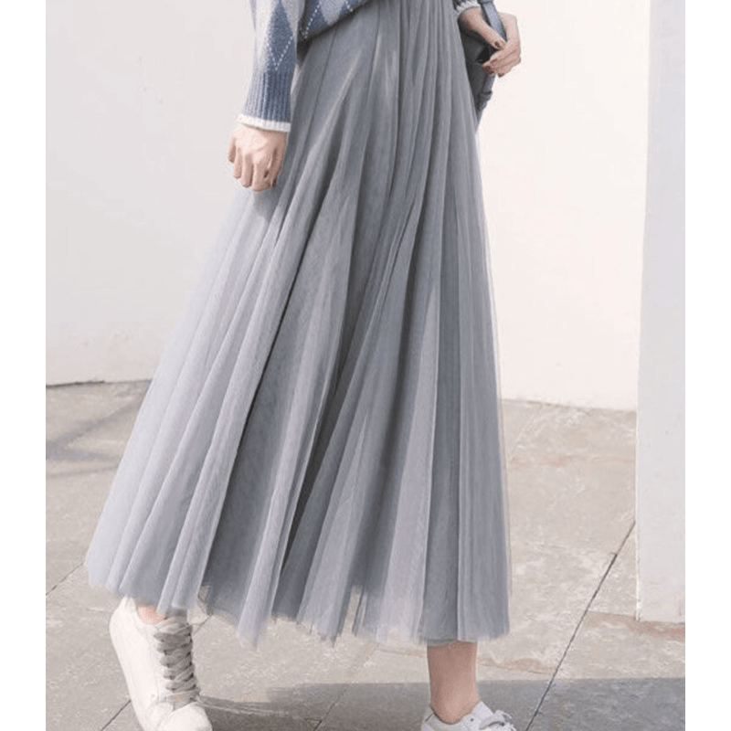 Enora | Jupe Longue Fluide Femme | Taille Haute - Looksy
