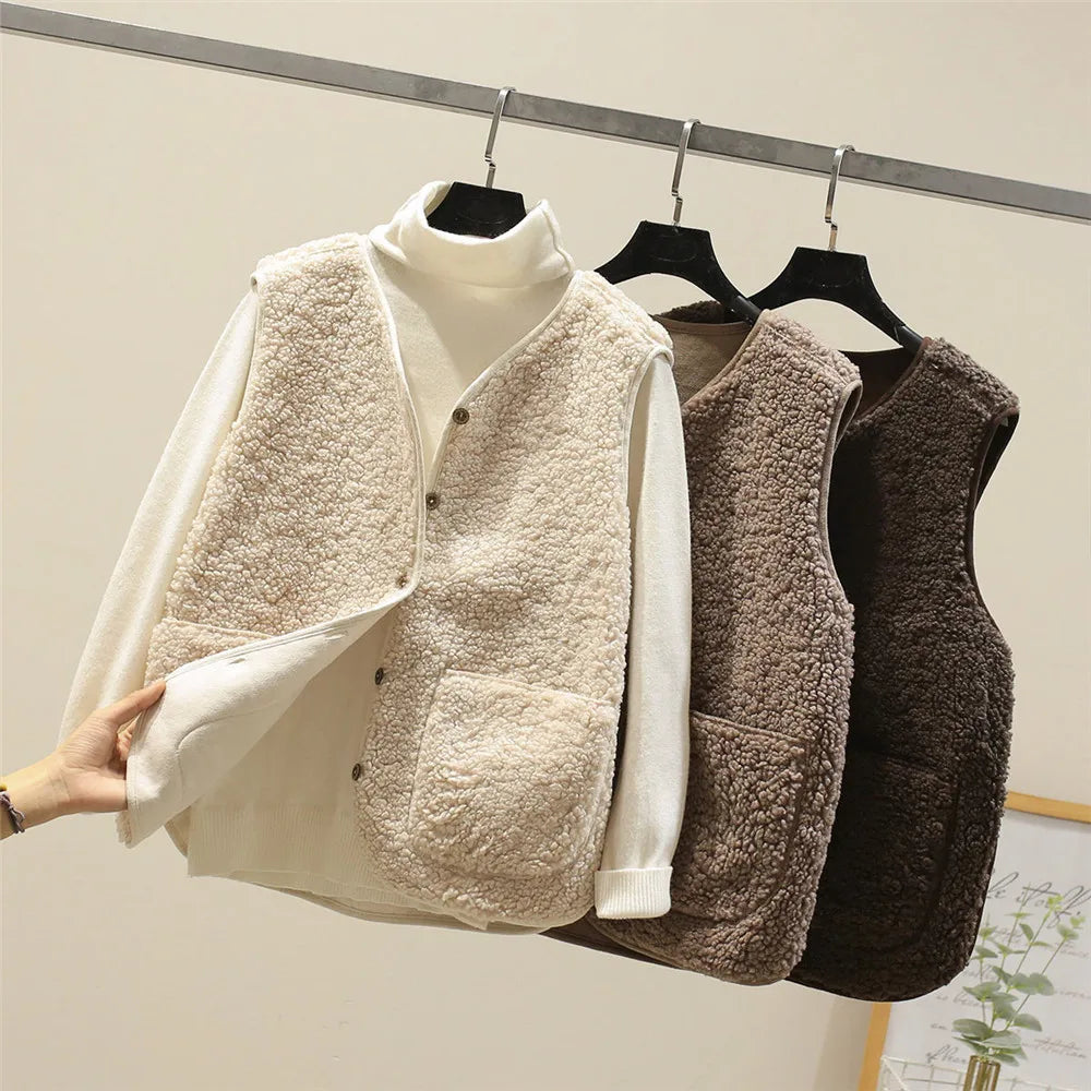 Gilet Mouton Doux | Chaleur Légère & Style Facile