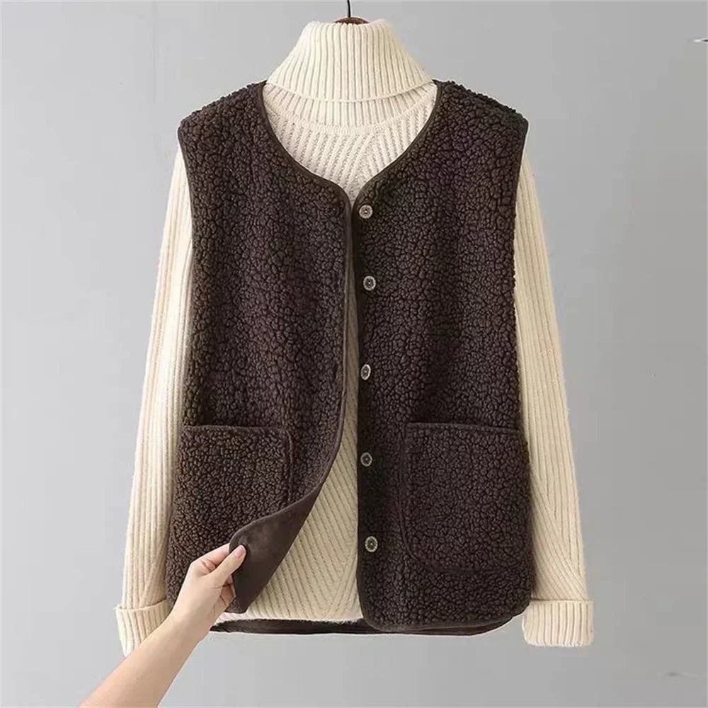 Gilet Mouton Doux | Chaleur Légère & Style Facile