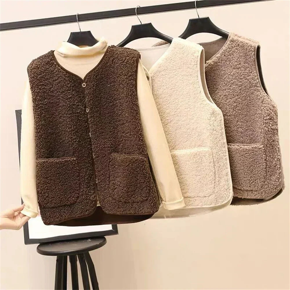 Gilet Mouton Doux | Chaleur Légère & Style Facile