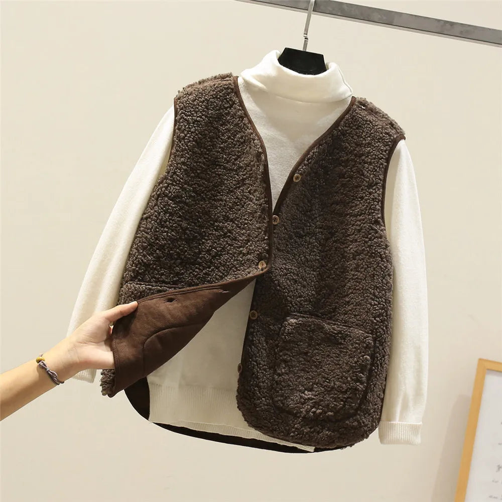 Gilet Mouton Doux | Chaleur Légère & Style Facile