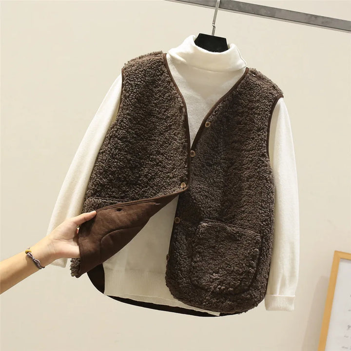 Gilet Mouton Doux | Chaleur Légère & Style Facile