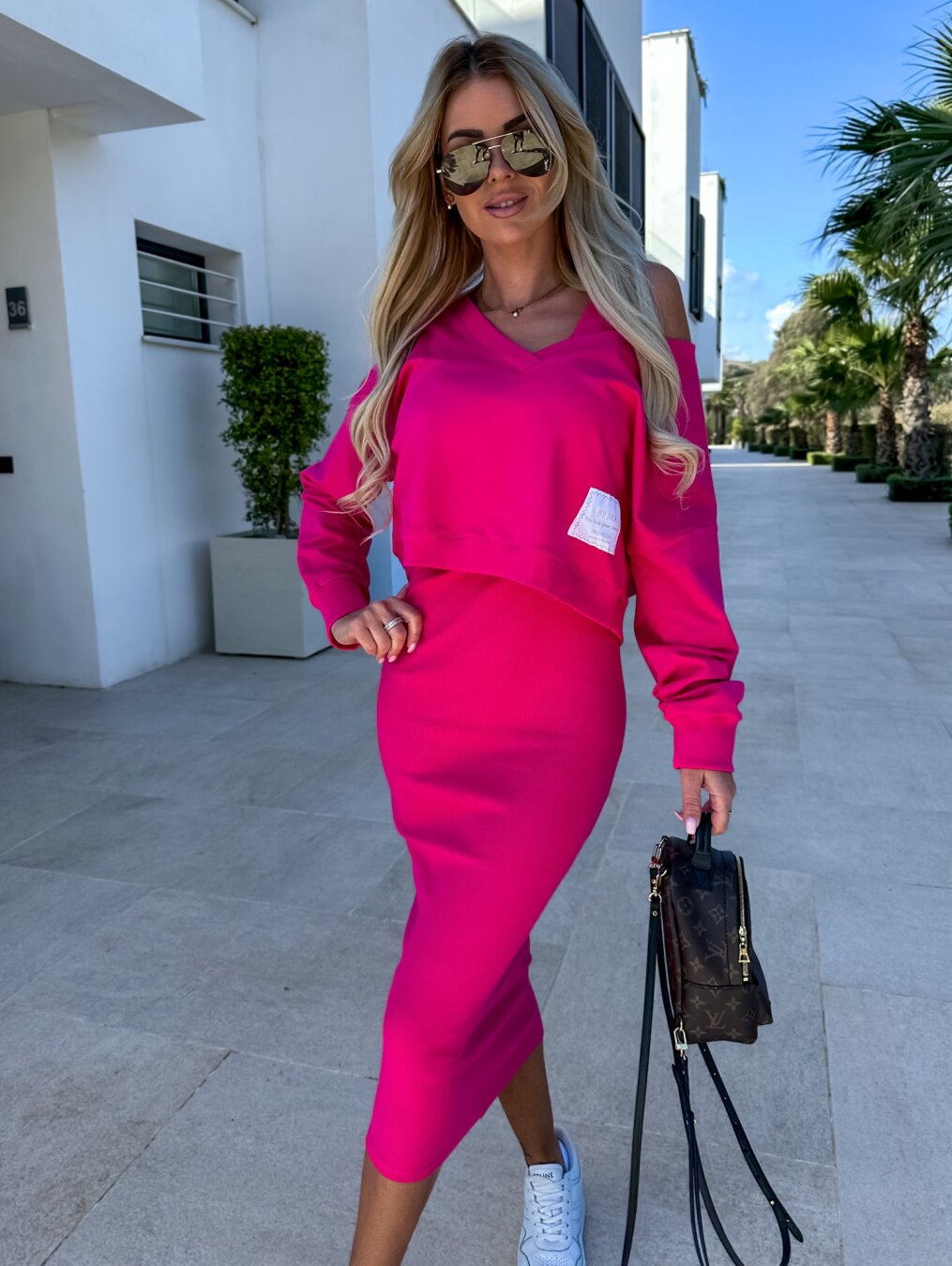 Ensemble Jupe Sweat Femme - Élégant Décontracté Confortable Tendance