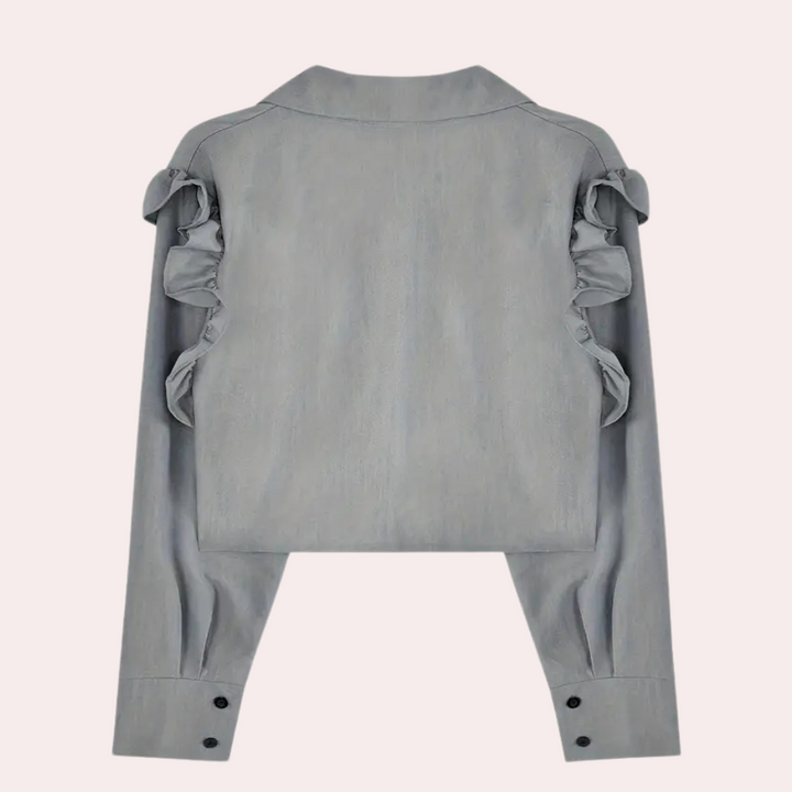 Blouse JONETTE à Volants – Élégance dynamique pour femmes