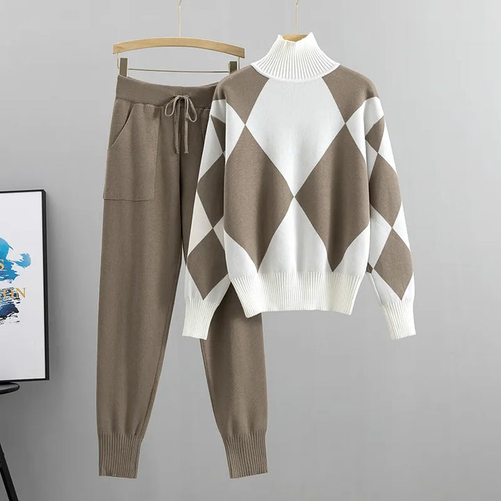 Ensemble Tricot Confort : Élégance Chaleureuse Automne Hiver