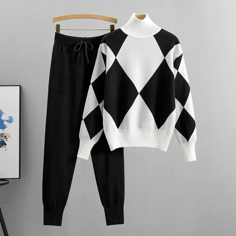 Ensemble Tricot Confort : Élégance Chaleureuse Automne Hiver