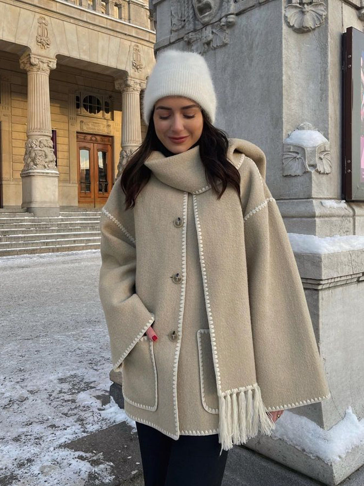 Manteau Cape Oversize Femme - Chic Élégant & Tendance