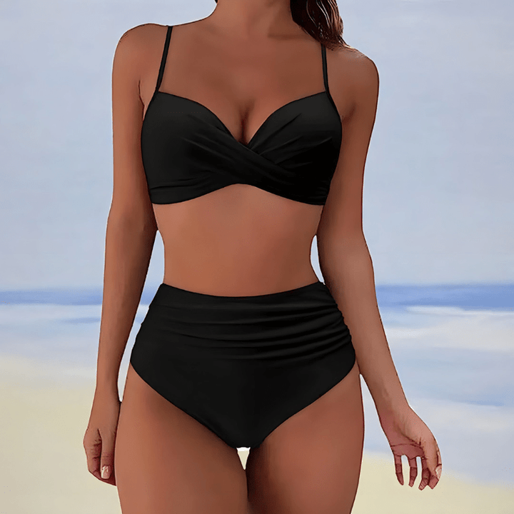 Gisela | Ensemble Bikini Élégant Taille Haute Pour Femme | Deux Pièces - Looksy