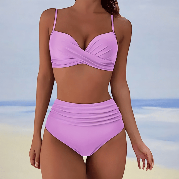 Gisela | Ensemble Bikini Élégant Taille Haute Pour Femme | Deux Pièces - Looksy