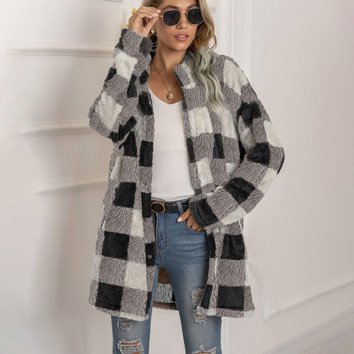 Mila gilet femme en maille à motif classique et élégant