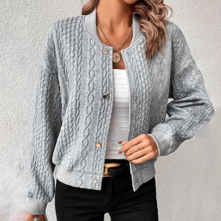 Leona gilet femme en maille tendance, confortable et durable