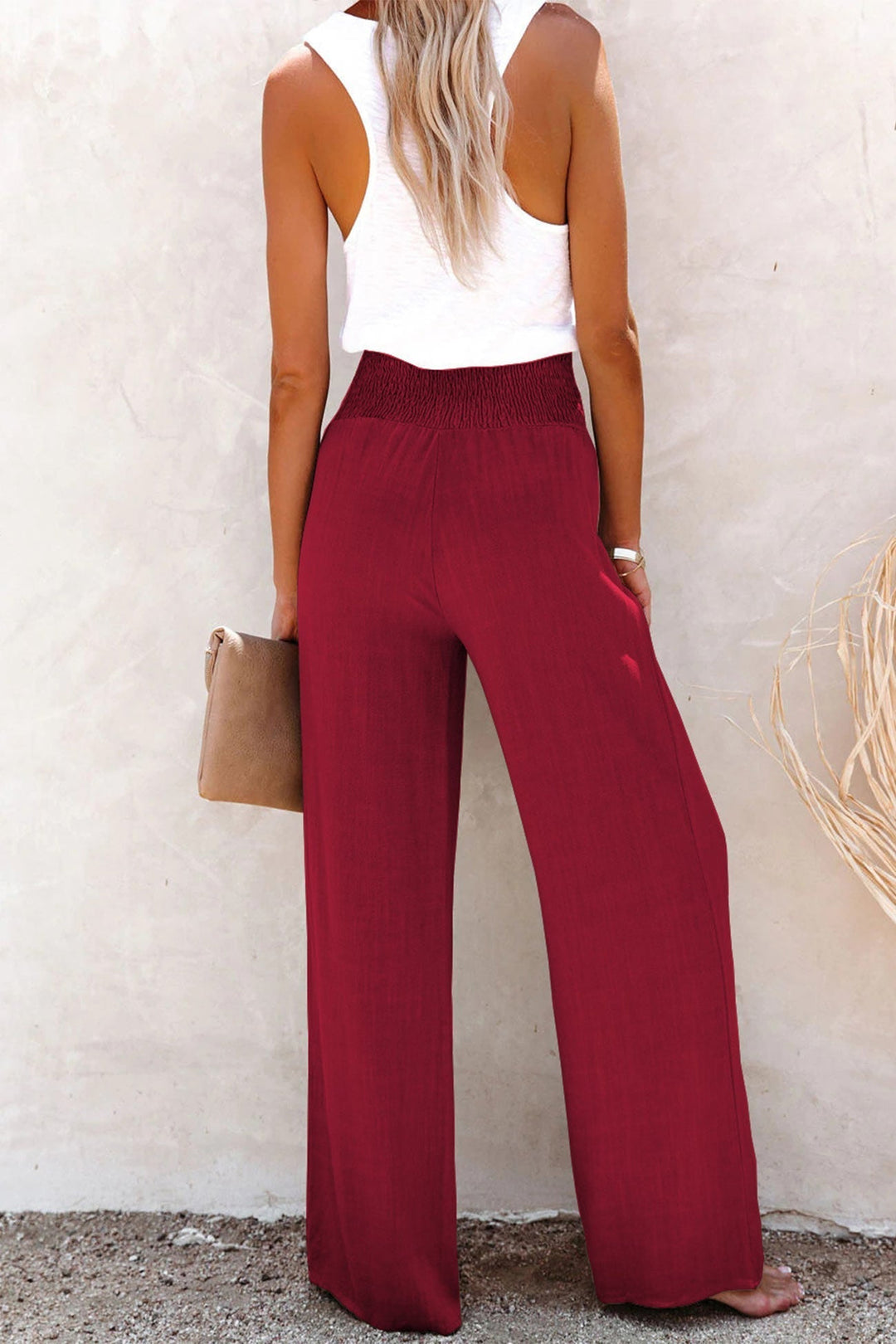 Pantalon Large Taille Haute Yasmine Femme – Élégance & Confort
