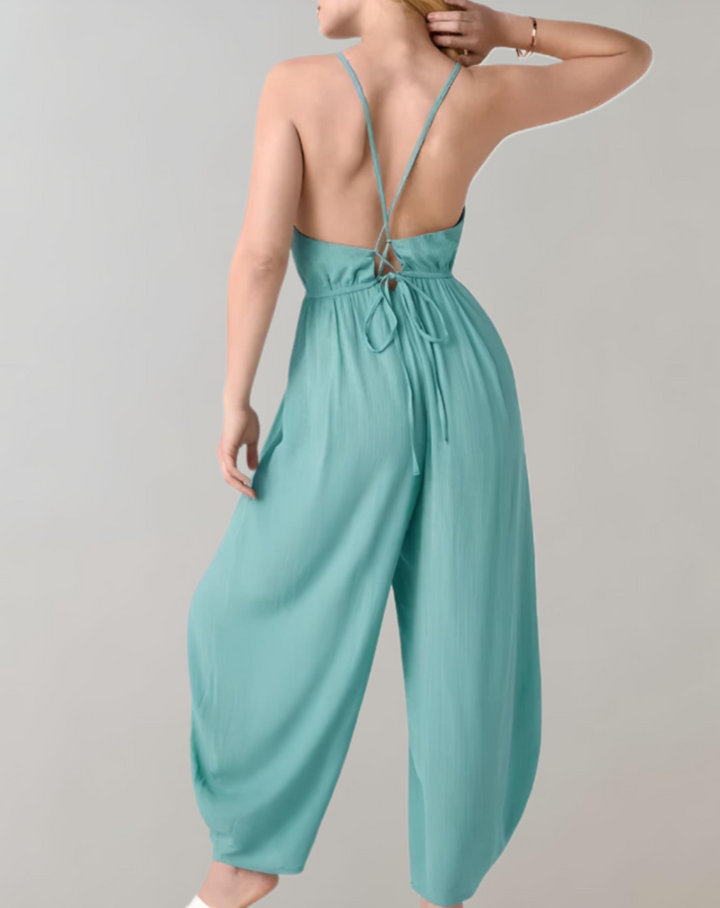 FashionFlow combi-pantalon bretelles spaghetti – élégance & confort