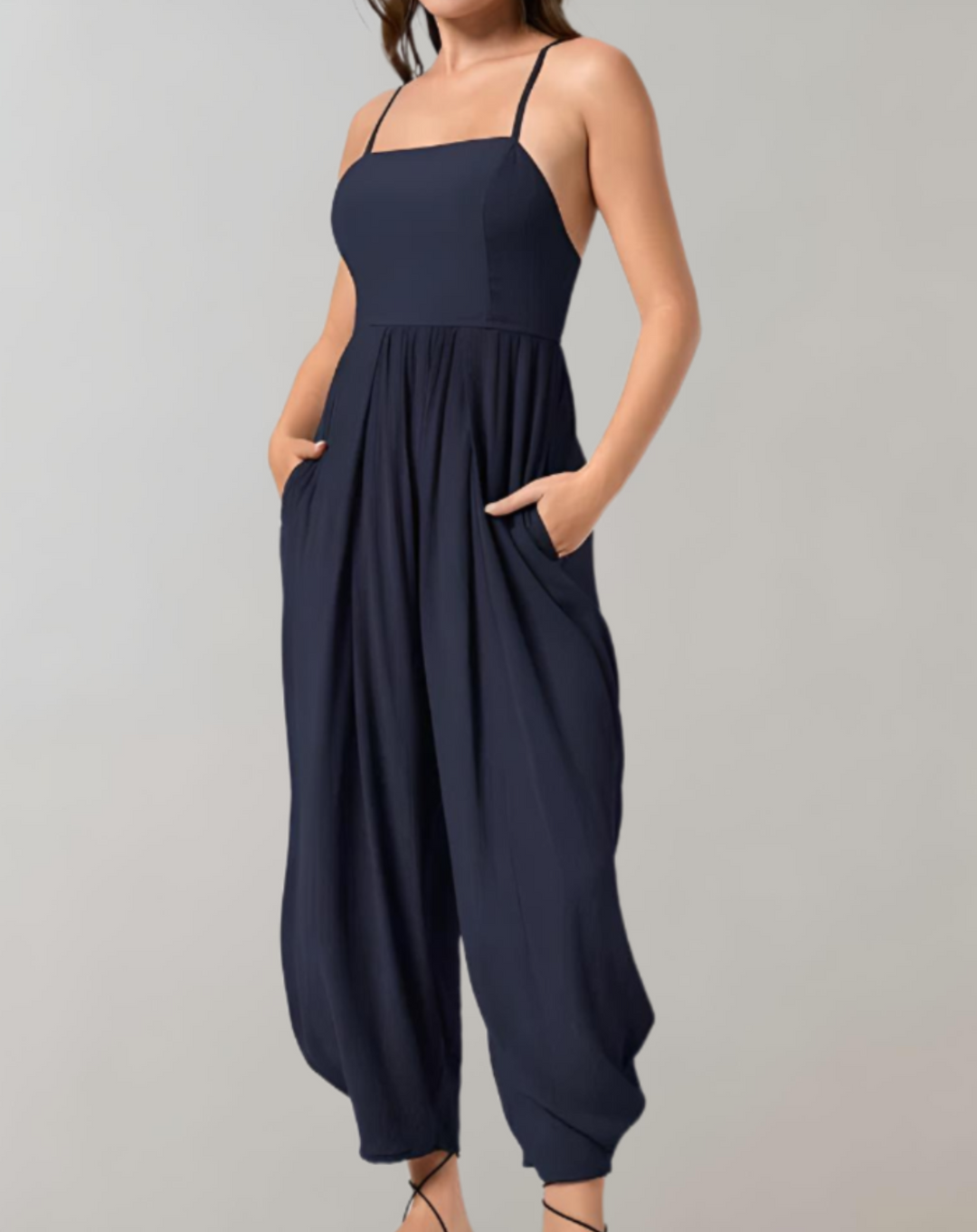 FashionFlow combi-pantalon bretelles spaghetti – élégance & confort