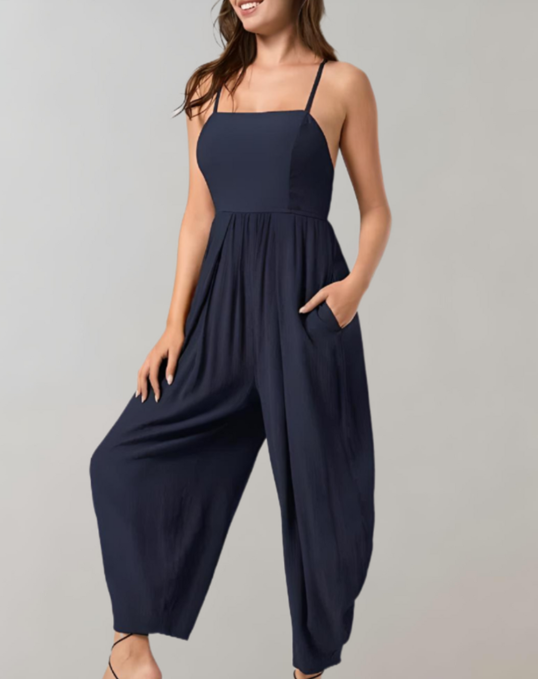 FashionFlow combi-pantalon bretelles spaghetti – élégance & confort