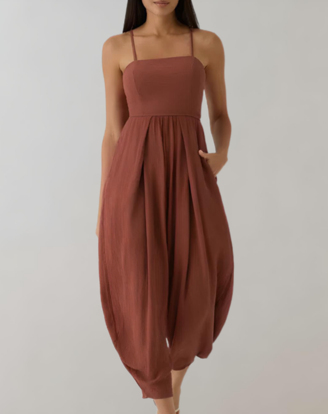FashionFlow combi-pantalon bretelles spaghetti – élégance & confort