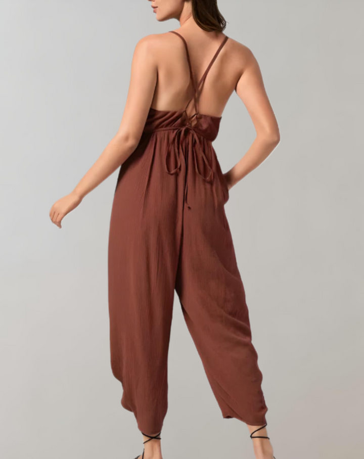 FashionFlow combi-pantalon bretelles spaghetti – élégance & confort
