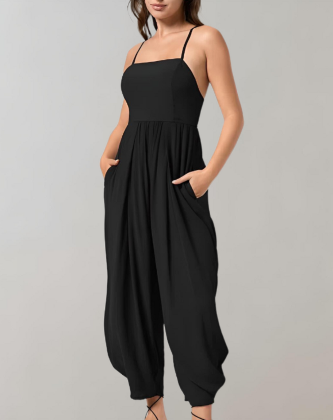 FashionFlow combi-pantalon bretelles spaghetti – élégance & confort