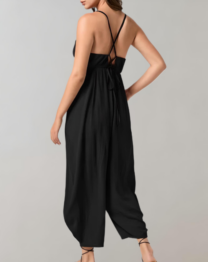 FashionFlow combi-pantalon bretelles spaghetti – élégance & confort