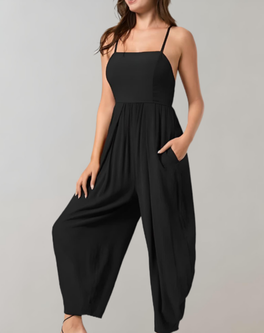 FashionFlow combi-pantalon bretelles spaghetti – élégance & confort