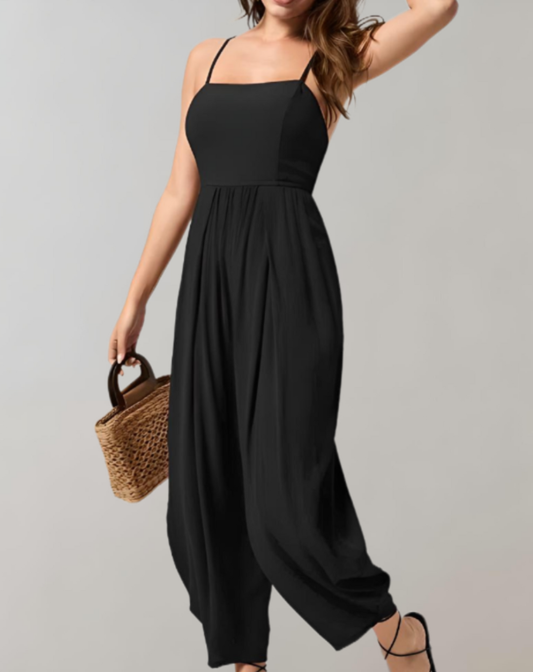 FashionFlow combi-pantalon bretelles spaghetti – élégance & confort